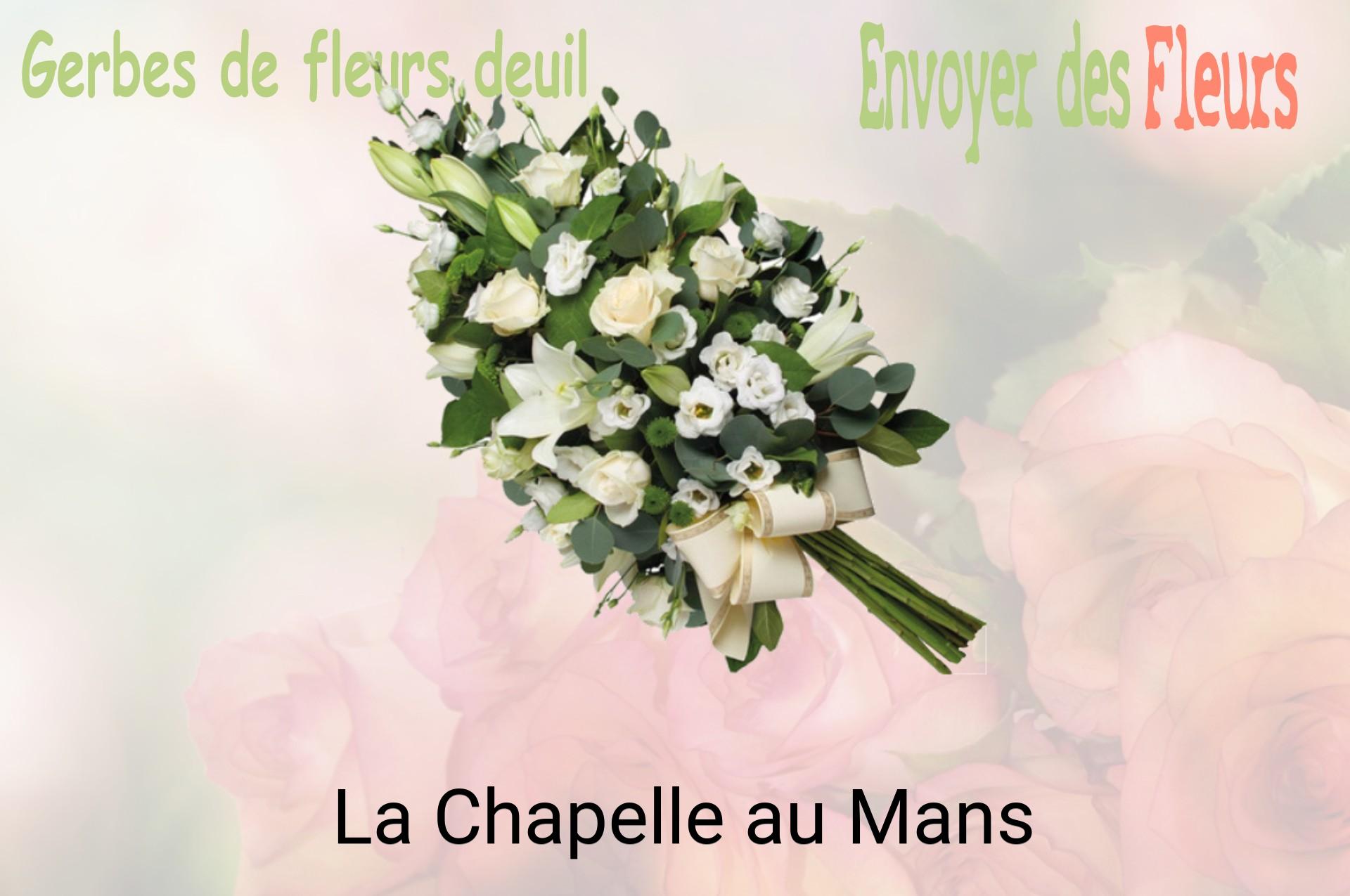 Gerbe de fleurs de deuil livrée à La Chapelle-au-Mans